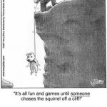 Chasing the squirrel