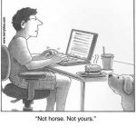 Not horse, not yours.