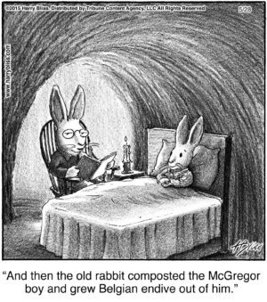 And then the old rabbit...