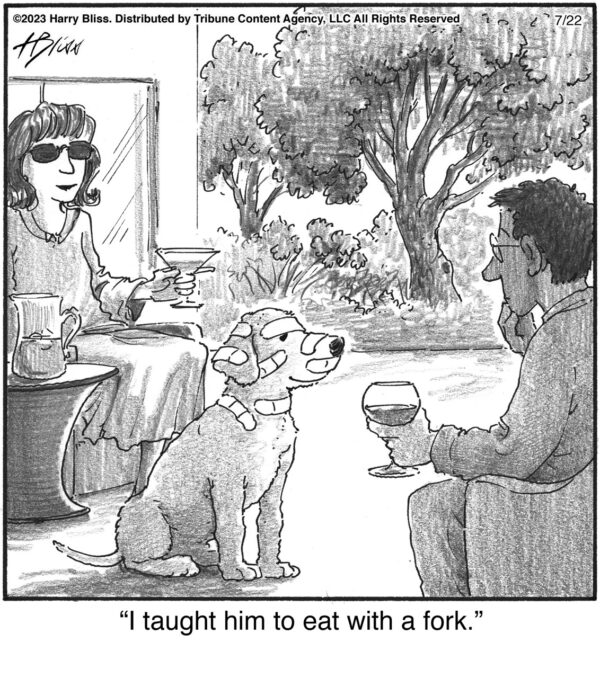 I taught him to eat…