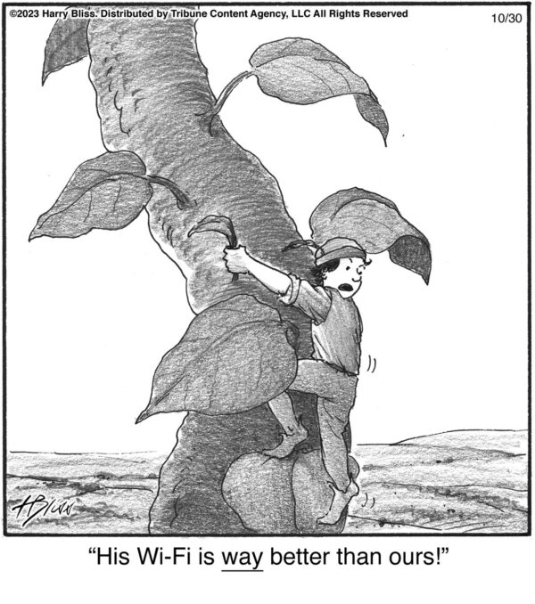 His Wi-Fi is…