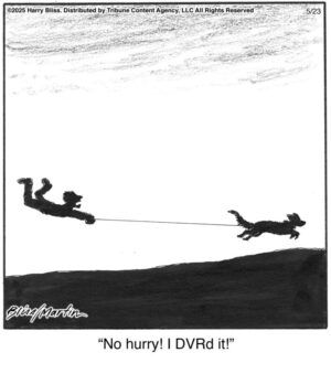No hurry!…