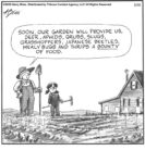 Soon our garden will provide us…...
