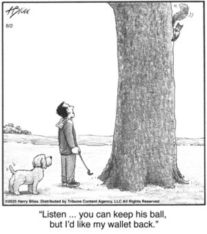 Listen you can keep his ball…
