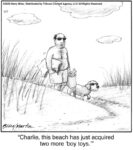 Charlie, this beach…...