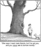 She says I need male friends…...